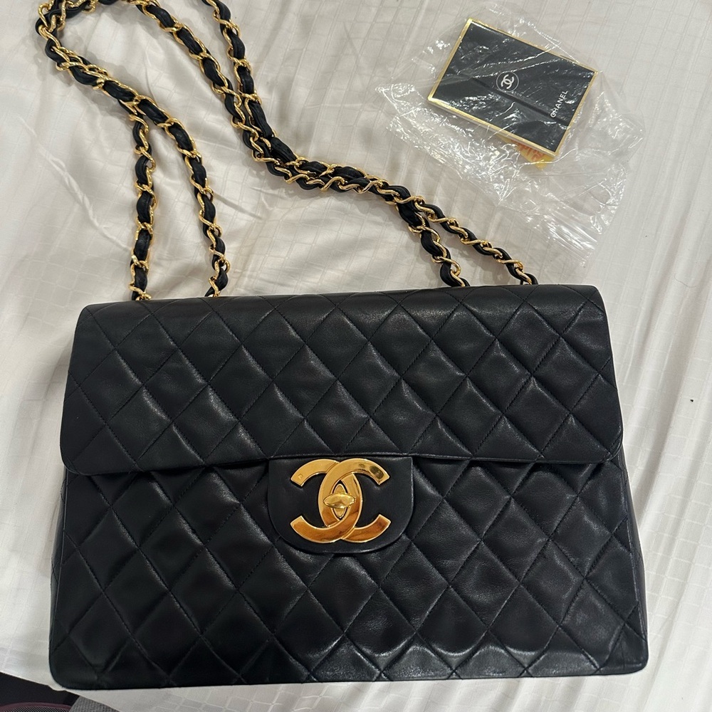Chanel Black Quilted Leather Bag